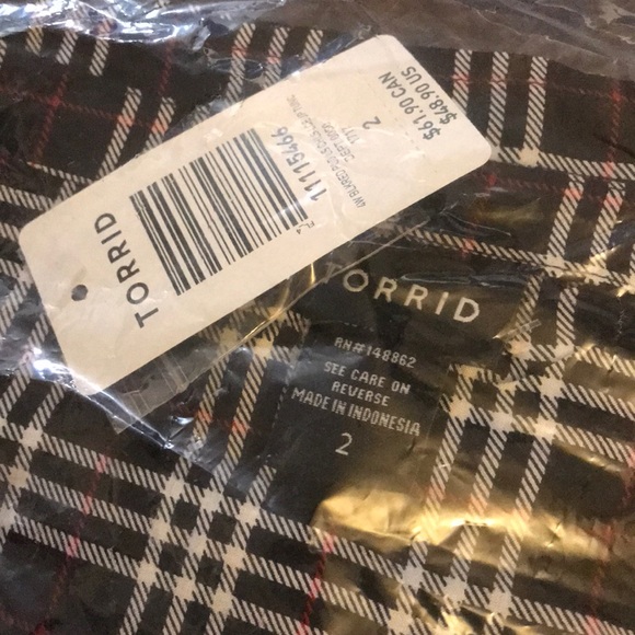 NWT plaid plus size tunic - Picture 8 of 8